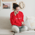 Load image into Gallery viewer, Sweater Red Je t'Aime Hearts
