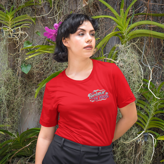 Tee Shirt Red Le Bonheur Est en Vous