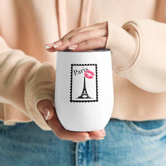 Thermo White Wine Mug Stamp Paris